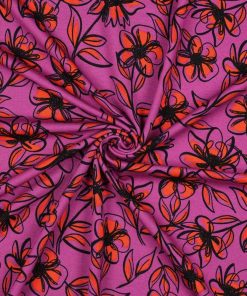 Jersey, Punta di Roma, Travel, Blumen Orange auf Fuchsia