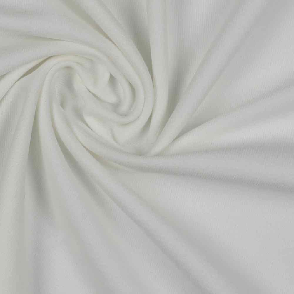 Strickstoff, Jersey, Rippenjersey in Ecru – gebrushed – Bild 2