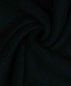 Sweatshirtstoff, Teddystoffoptik, dehnbar, weich und kuschelig – Schwarz