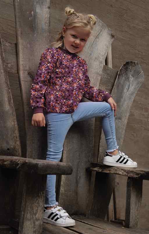 Sweatshirtstoff, Aquarelloptik Curry Grün – Bild 4