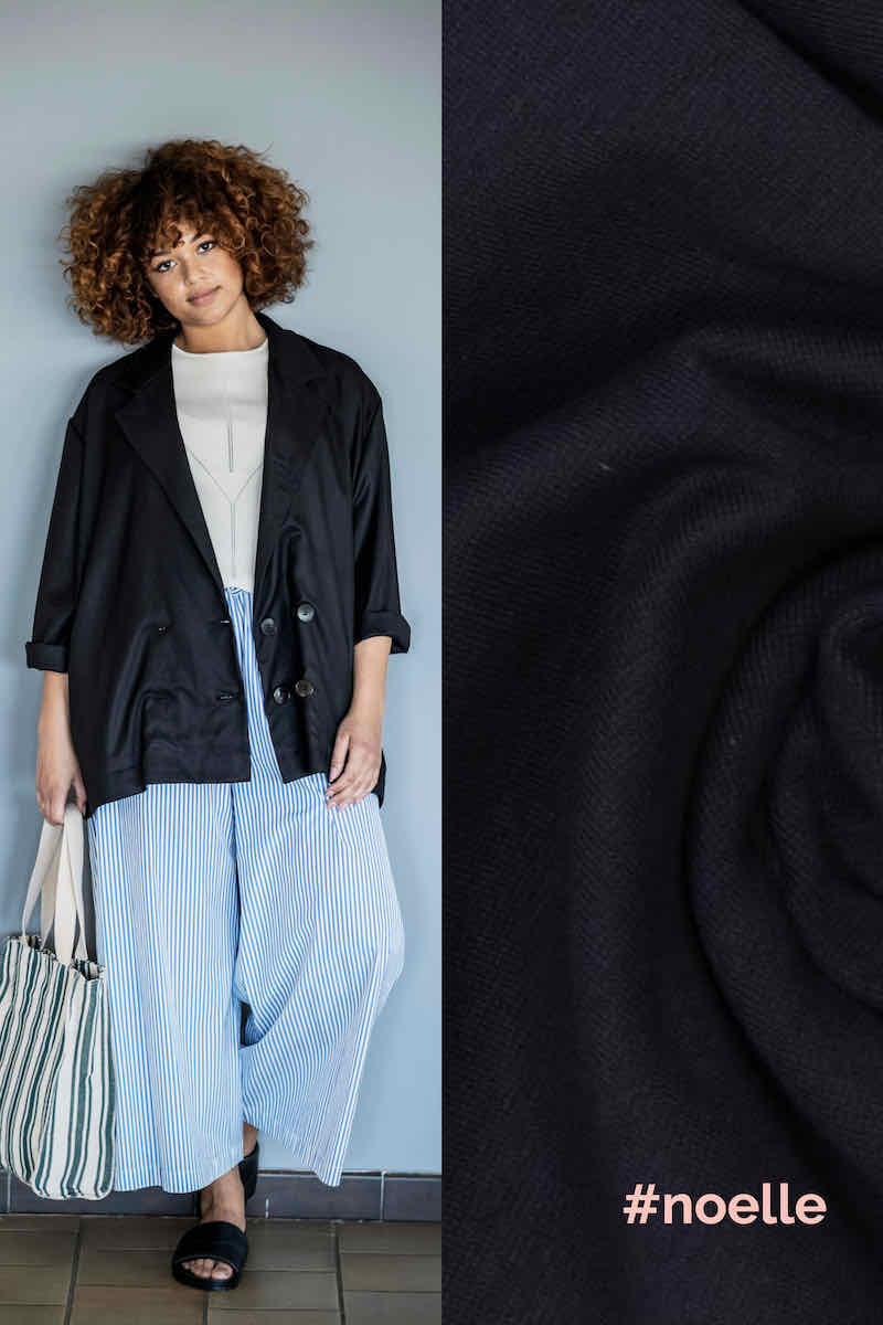 Fibre Mood Webware aus Bambus, unifarben Gelb – leicht fallend – Bild 5