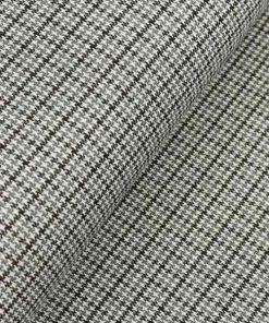 Jacquard Strick, Pepitakaro Hellgrau / Dunkelgrau