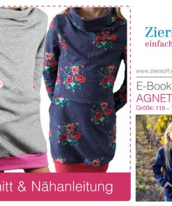 Kleid, Schnittmuster & Ebook “Agneta”, Gr. 110 – 152 [Digital]