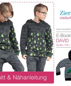 Kapuzensweatshirt, Hoodie “DAVID”, Gr. 110 – 152 [Digital]