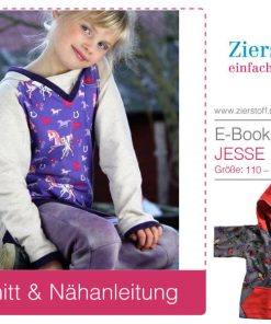 Kapuzensweatshirt “Jesse”, Gr. 110 – 152 – für Fortgeschrittene [Digital]