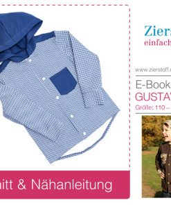 Hemd / Shirt mit Kapuze “GUSTAV”, Gr. 110 – 152 [Digital]