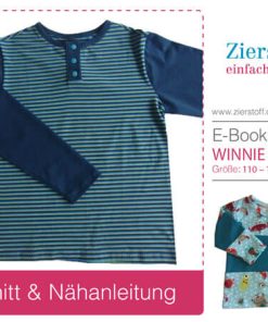 Shirt “WINNIE”, Gr. 110 – 152, mit oder ohne Teilungsnähten und Knopfleiste [Digital]