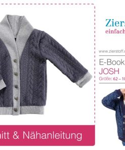 Strickjacke, Sweatjacke “JOSH”, Gr. 62 – 104, unisex [Digital]