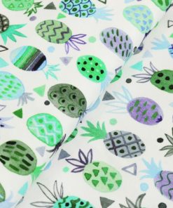 Jersey, Ananas Grün / Weiß