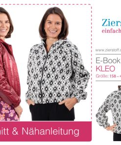 Jacke mit Kapuze und Raglanärmeln “KLEO”, Gr. 158 – Damengr. 46