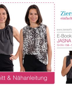 Shirt mit Bindeband, Schleife, Blusenshirt “JASNA”, Gr. 158 – Damengr. 56