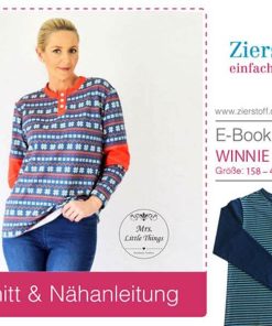Shirt “WINNIE”, Gr. 158 – Damengr. 46 – mit oder ohne Teilungsnähten und Knopfleiste [Digital]