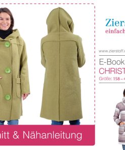 Jacke, Wolljacke “Christin”, Gr. 158 – 46, mit oder ohne Futter [Digital]