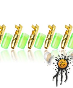 10 Teile / Items Quetsch Verbinder Stecker Male 4mm Bullet Set I