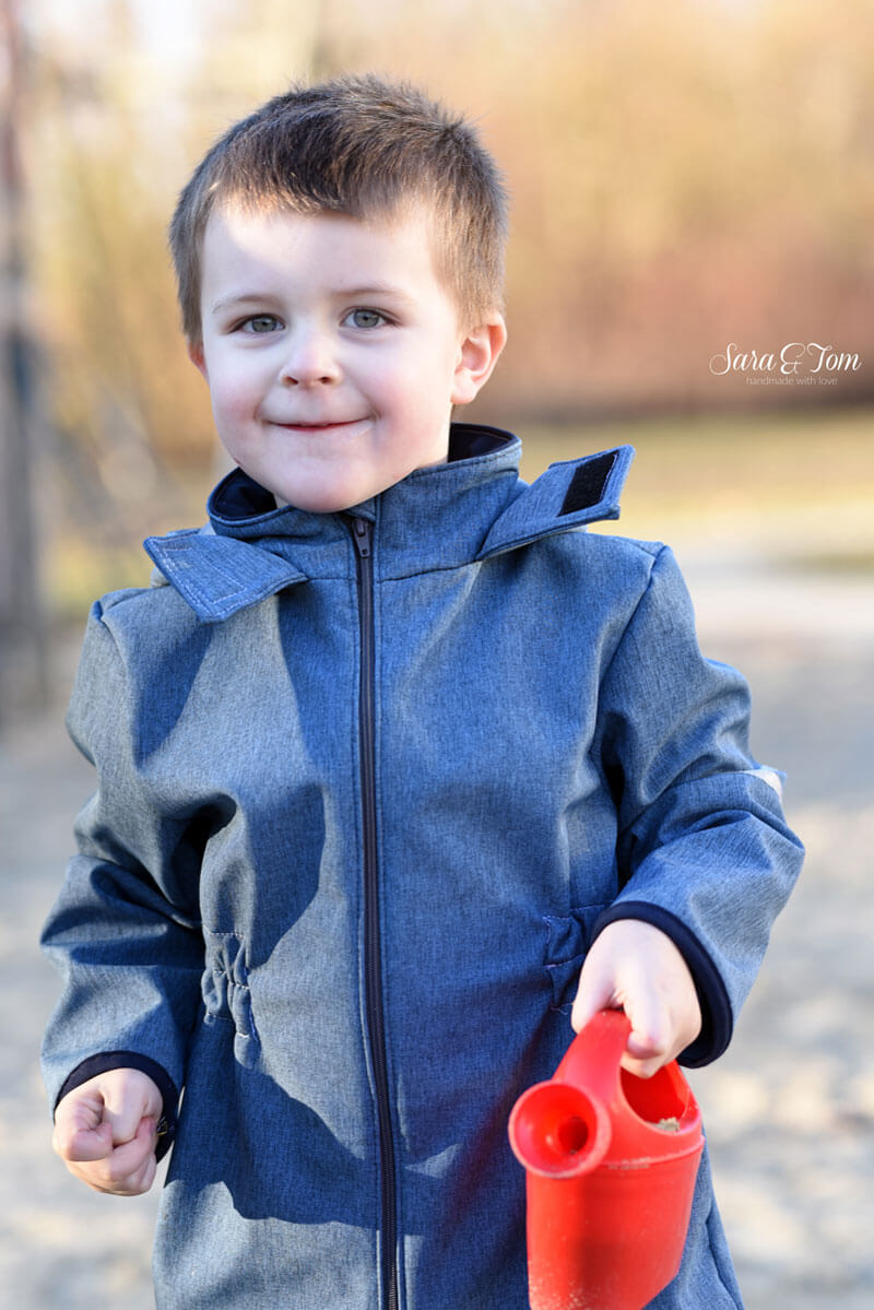 Softshell, unifarben Flaschengrün – Bild 7