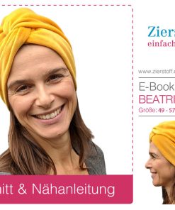 Mütze, Beanie, Turbanmütze, “BEATRIX” – für Erwachsene. Gr. 53 – 65 [Digital]