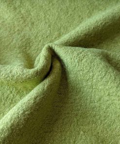 Leichter Mantelflausch, Wolle / Viskose, unifarben Kiwi