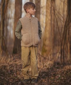 Alwero – Bodywarmer RUDI Junior, Tan, Biowolle