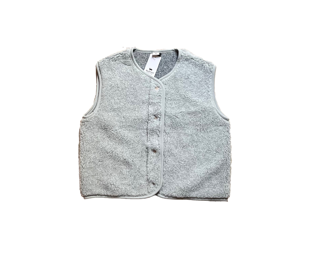 Alwero – Weste „TYB“ Adult, Biowolle, Silver – Bild 2