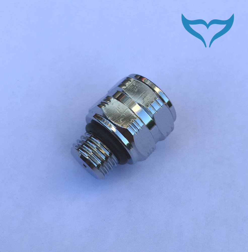 Adapter 7/16″ Aussengewinde 3/8″ Innengewinde Swivel 7/16″a 3/8″i UNF MD LP Neu – Bild 2