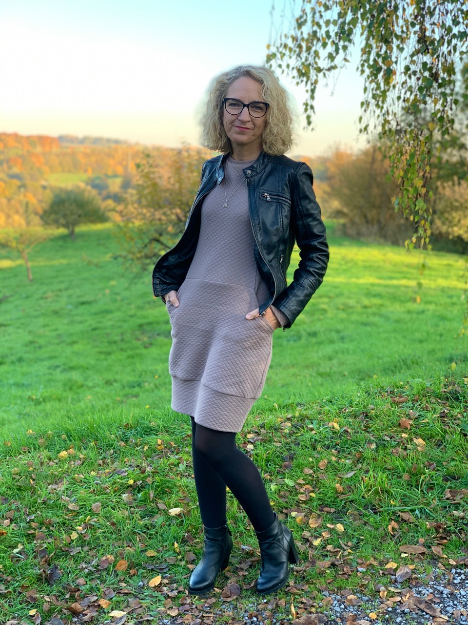 Waffelstoff, weiche anschmiegsame Qualität – Taupe – Bild 8