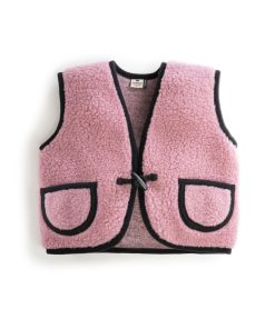 Alwero – Bodywarmer „Alpen 2.0“ Junior, Biowolle, Venetian Pink, ultra light