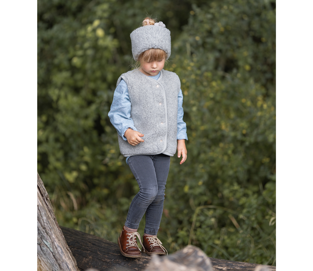 Alwero – Stirnband / Halswärmer VOVO, Teddy Brown, Biowolle, ultra light – Bild 6