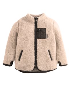 Alwero – Jacke SHERPA, Sand Brown, Biowolle, ultra leicht, unisex