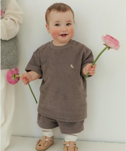 Atelier Rive – T-Shirt THORDIS Mini, noisette, Biobaumwolle