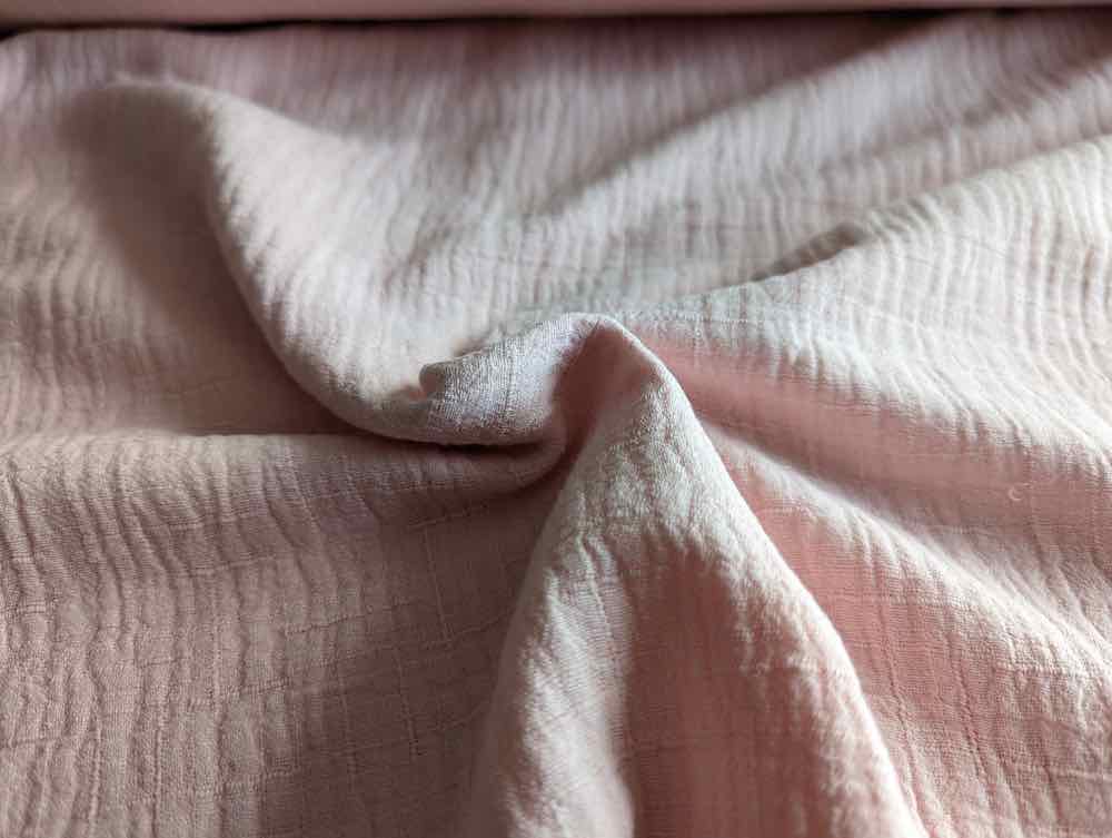Bambus Musselin – Double Gauze, unifarben Rosa