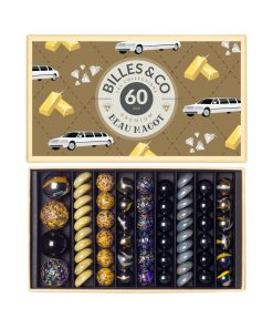 Billes & Co. – Beau Magot, Luxus Box, 60 Glasmurmeln