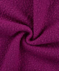 Trendiger Boucle – Unifarben, Fuchsia