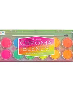 OOLY – Aquarellfarbenset Neon „Chroma Blends“, 12 Farben