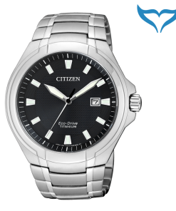 Citizen Super Titanium Armbanduhr BM7430-89E Saphir Eco-Drive Datum Herren Uhr