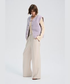 Alwero – LIMITED EDITION, Weste Women CLOUD, Biowolle, Lilanice