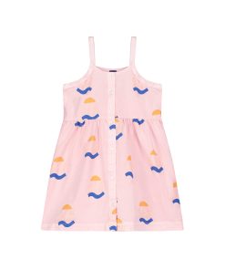 BONMOT ORGANIC – Kleid „ALLOVER SEA“, Dusty Pink, Biobaumwolle