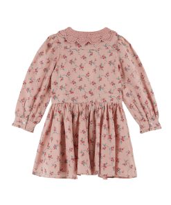 EMILE & IDA – Kleid, ‚CROCHET‘, aster, Baumwolle