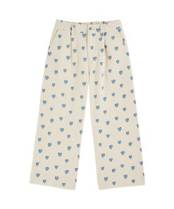 EMILE & IDA – Hose, ‚AMOUR‘, Creme, Baumwolle