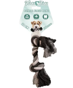 Floss Dental Rope, 100% Baumwolle, 2 Knoten, 30cm