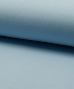 French Terry, unifarben Hellblau, Sweatshirtstoff brushed