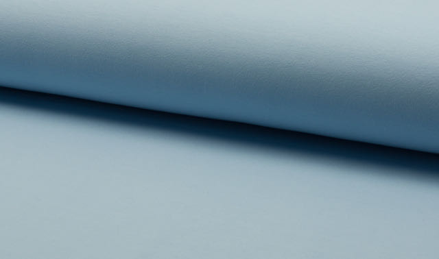 French Terry, unifarben Hellblau, Sweatshirtstoff brushed