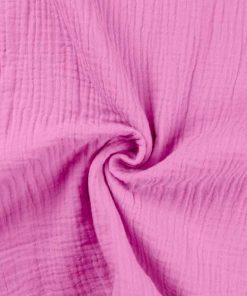 Bio Gauze, Musselin – helles Pink- unifarben