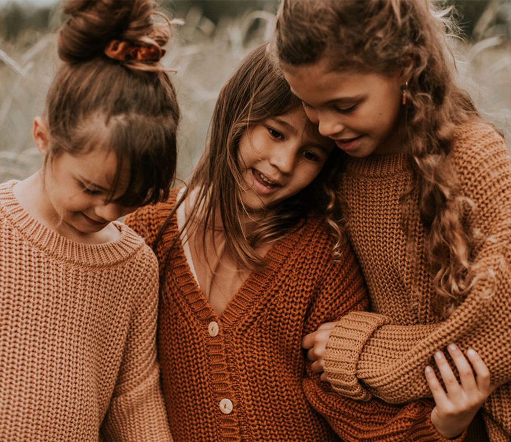 YUKI – Chunky Knit Cardigan, RUST, Bio Baumwolle – Bild 8