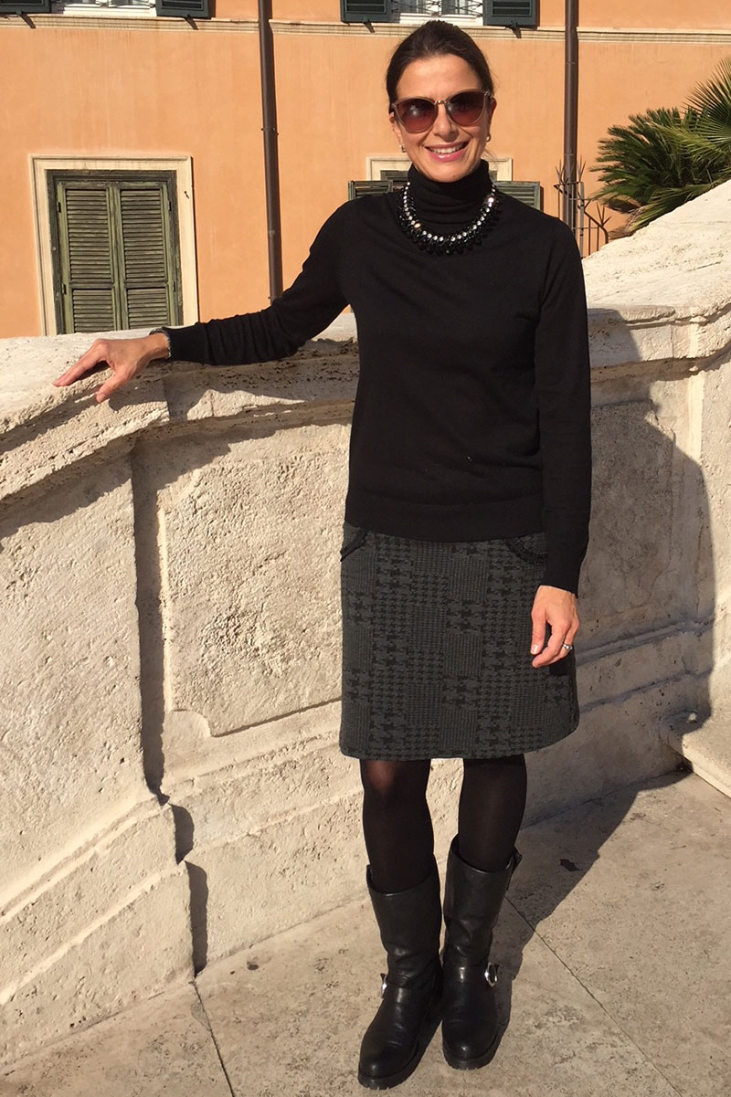 Stretch, Jacquard, Glencheck Musterung, Grau / Anthrazit – Bild 7