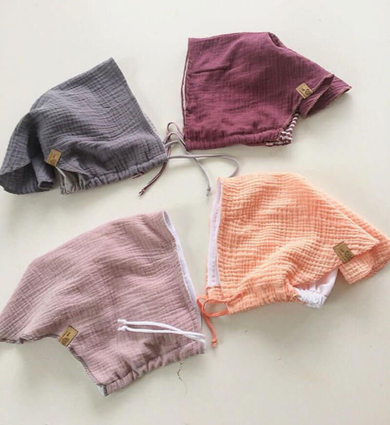 Bambus Musselin – Double Gauze, unifarben Rosa – Bild 5