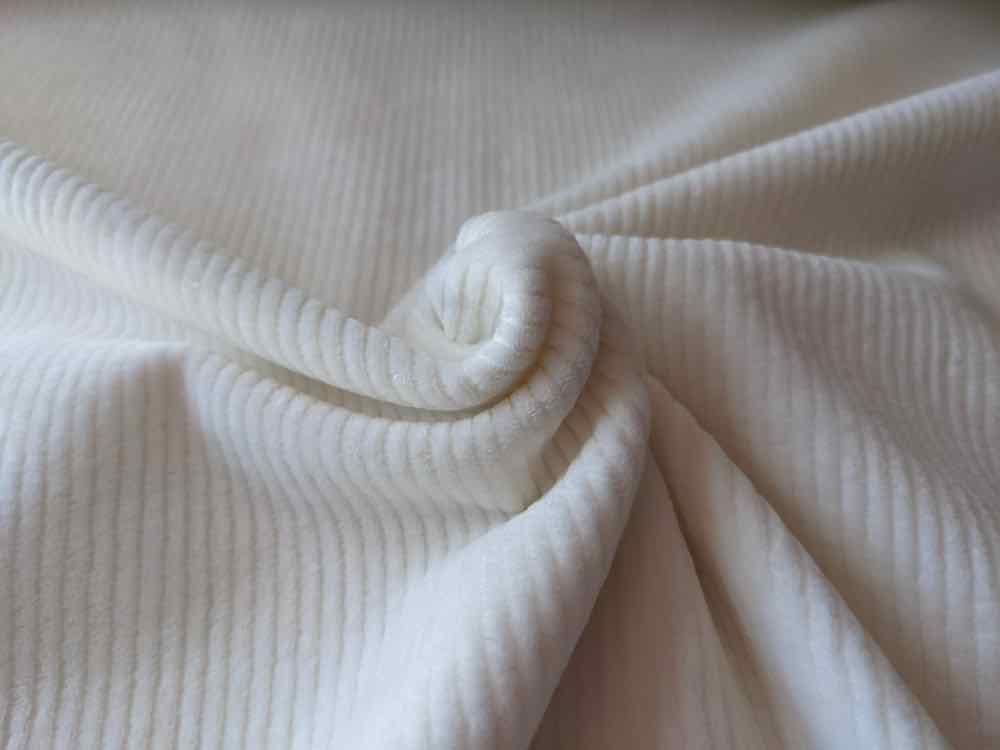 Strickstoff, Jersey, Rippenjersey in Ecru – gebrushed – Bild 4