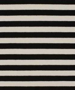 Jersey, breite Streifen Schwarz / Weiß