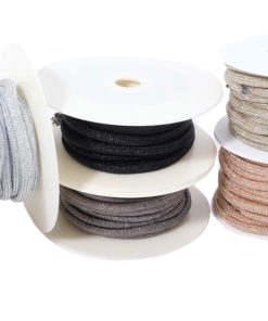 Rundkordel, Flechtkordel aus Metallischen Garnen mit Lurex – 3 Meter