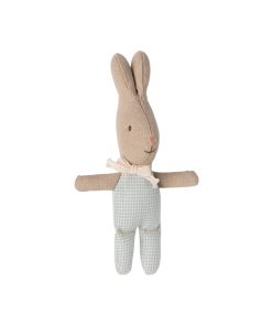 Maileg – Hase, My, hellblaues Karo, Baumwolle