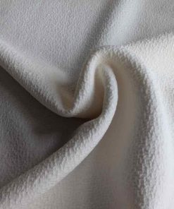 Mischgewebe, Crepe Optik auf Ecru